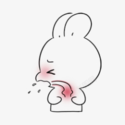 卡通可妮兔手绘热咳素材