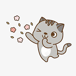 卡爱小猫拍照png免抠素材_新图网 https://ixintu.com 卡通 动物 小猫 猫