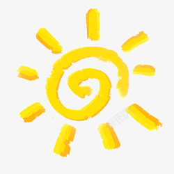 库图卡通黄色太阳阳光高清图片