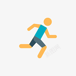 卡通跑步的人免抠图png免抠素材_新图网 https://ixintu.com 活动奥林 跑步的人 运动图标 卡通人 人物 匹克 运动