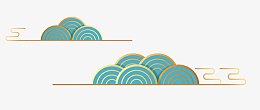 国潮风祥云元素png免抠素材_新图网 https://ixintu.com 国潮风 祥云 装饰 图案