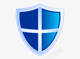 蓝色盾牌保护科技png免抠素材_新图网 https://ixintu.com 蓝色 盾牌 保护 科技