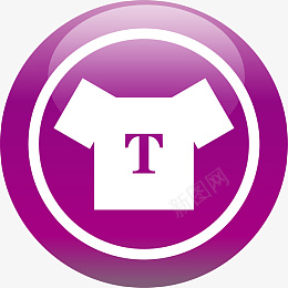 紫色衣服透明图标图标