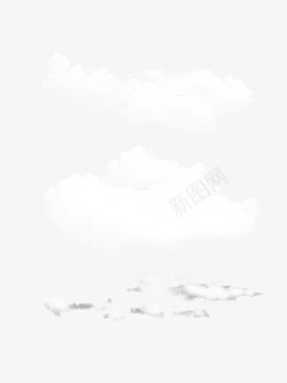 白色天空云朵png免抠素材_新图网 https://ixintu.com 白色 云朵 天空挂饰 挂饰