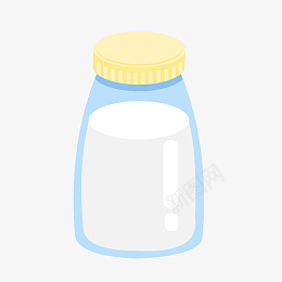 手绘美食瓶子里的酸奶png免抠素材_新图网 https://ixintu.com 瓶子 酸奶 食物 饮料
