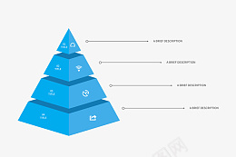 金字塔统计数据png免抠素材_新图网 https://ixintu.com 蓝色 金字塔 数据 统计
