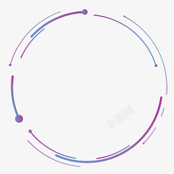 绚丽弧线蓝紫渐变简约科技圆弧高清图片