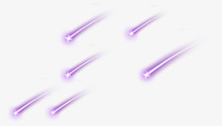 紫色小流星雨素材