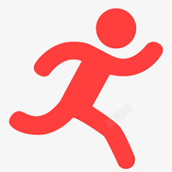 项目干系人红色跑步的人物免抠图高清图片