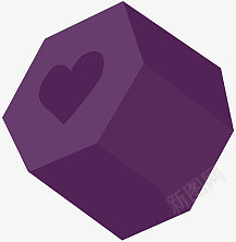 紫色的礼物盒png免抠素材_新图网 https://ixintu.com 紫色 棱柱 礼物盒