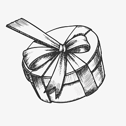 圣诞装饰惊喜礼物盒素描png免抠素材_新图网 https://ixintu.com 圣诞装饰 惊喜 礼物盒 素描