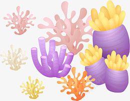 海洋植物海草珊瑚png免抠素材_新图网 https://ixintu.com 海草 珊瑚 海洋植物 手绘 植物 草 海洋