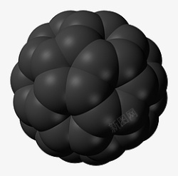 富勒巴明斯特富勒烯球体六角五角模型高清图片