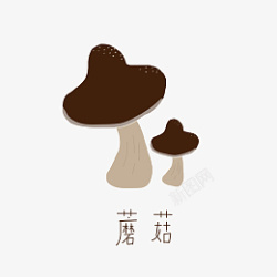 小蘑菇可爱卡通素材