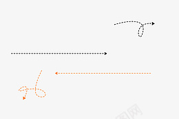 虚线箭头多个png免抠素材_新图网 https://ixintu.com 箭头 表明 指 虚线 多