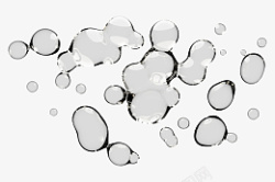 透明链接水滴素材素材
