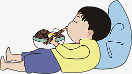 卡通吃货男孩png免抠素材_新图网 https://ixintu.com 男孩 吃货 吃货男孩 卡通元素