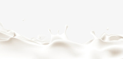 白色水滴滑落装饰圣诞边框牛奶素材