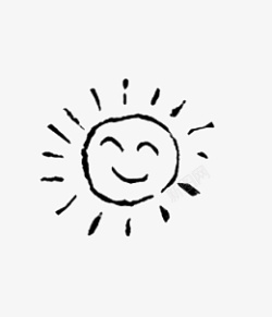 微笑太阳免抠元素可爱素材