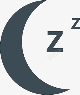 晚安月亮元素图标