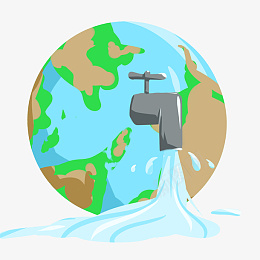 蓝色手绘地球图案png免抠素材_新图网 https://ixintu.com 水资源 图绘 地球 手绘 浪费 用水 节水 节约