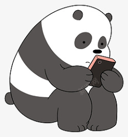 卡通PNG可爱大熊猫素材