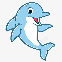 飞跃的海豚矢量图png免抠素材_新图网 https://ixintu.com 蓝 色 海 豚矢量图