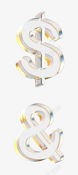 立体水晶透明金边符号png免抠素材_新图网 https://ixintu.com 水晶 透明 立体符号 金边符号