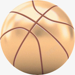金色篮球元素png素材