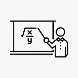 教学公式手绘黑色线条教学高清图片