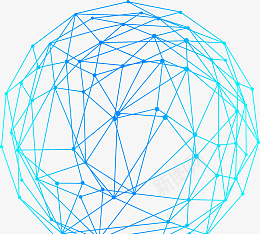 蓝色科技线条圆形球状矢量png免抠素材_新图网 https://ixintu.com 蓝色 渐变 科技 球形 线性 网球
