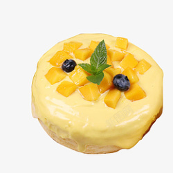 芒果软糖爆浆芒果爆浆蛋糕高清图片