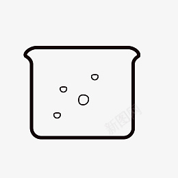 面包面包片吃的零食下午茶图标
