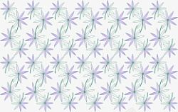 6片叶子花朵紫色素材