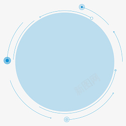 蓝色科技风半透明圆环png免抠素材_新图网 https://ixintu.com 蓝色圆环 蓝色科技 半透明 浅蓝色 科技风 圈环 环绕 简约