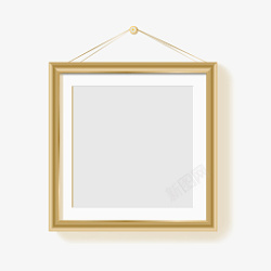 金色质感边框金色质感艺术画框相框高清图片