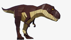 恐龙玩具变形比拼素材