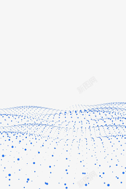 蓝色科技圆点素材