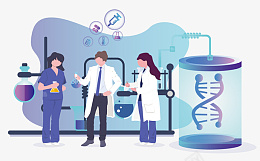 医疗科研团队png免抠素材_新图网 https://ixintu.com 医生 医疗 工作 生物 矢量 研究 科学 科研