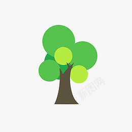 绿色环保扁平化手绘png免抠素材_新图网 https://ixintu.com 简约设计 绿色环保 图标素 扁平化 图标 实用 环保 简约 绿色 树