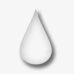 简单的水滴素材简单水滴投影冷露元件高清图片