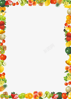 蔬菜环水果环各种瓜果背景高清图片