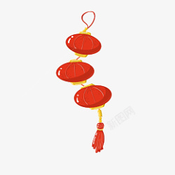 中国风灯笼古风装饰PNG透明免抠素材素材