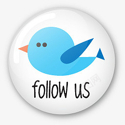 TwitterbuttonfollowusIconpng免抠素材_新图网 https://ixintu.com twitter button follow