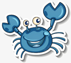 一只螃蟹一只蓝色螃蟹高清图片