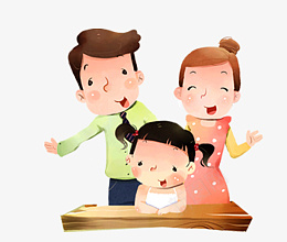 卡通一家人素材png免抠素材_新图网 https://ixintu.com 儿童卡通 一家人 相亲相爱 儿童节 和睦