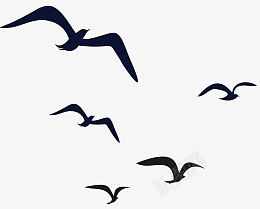 一群飞翔的鸟png免抠素材_新图网 https://ixintu.com 海鸥 矢量 飞翔 鸟