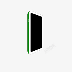 手机绿色元素图形素材