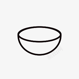 碗大碗餐具碗碟厨具用品图标