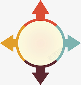 分向箭头分类标签eps免抠素材_新图网 https://ixintu.com 分向 箭头 矢量箭头 分类 彩色 矢量素材 矢量